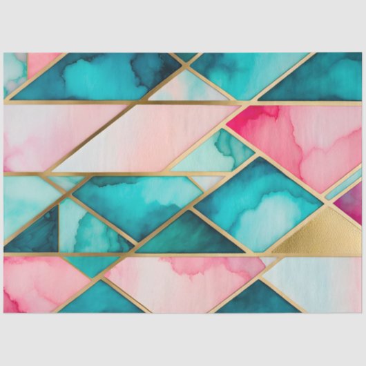 ステンカラフルドグラスアートティッシュペーパー 薄葉紙 (正面)