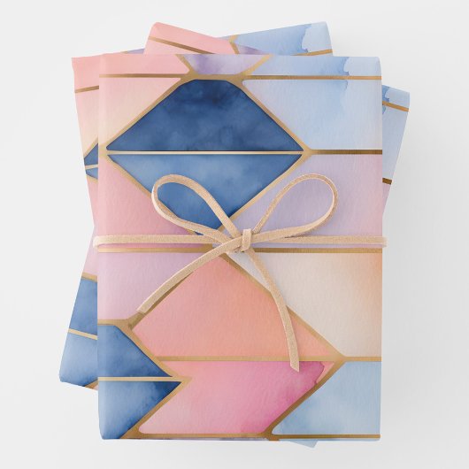 ステンカラフルドグラスアート包装紙シート ラッピングペーパーシート