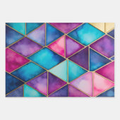 ステンカラフルドグラスアート包装紙シート ラッピングペーパーシート (正面)