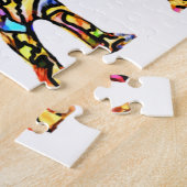 ステンカラフルドグラスエレファントパズル ジグソーパズル (側面)