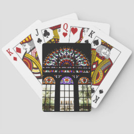 ステンカラフルドグラスクラシックトランプ トランプ