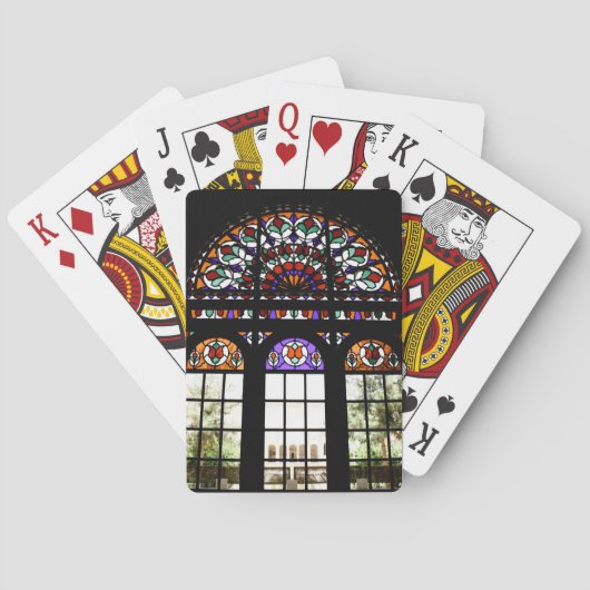 ステンカラフルドグラスクラシックトランプ トランプ (裏面)