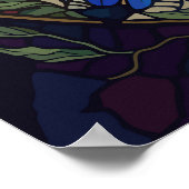 ステンカラフルドグラスハミ芸術的ドリ ポスター (角)