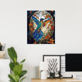 ステンカラフルドグラスハミ芸術的ドリ ポスター (ホームオフィス)