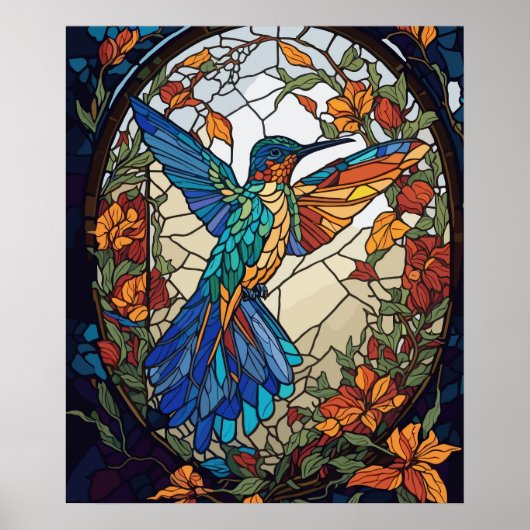 ステンカラフルドグラスハミ芸術的ドリ ポスター (正面)