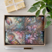 ステンカラフルドグラスバニー蝶デカップス 薄葉紙 (ギフト)