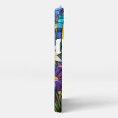 ステンカラフルドグラスフローラ植物芸術 iPhoneケース (右側面)