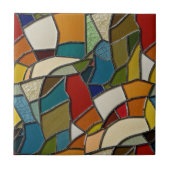 ステンカラフルドグラスモザイク抽象化 タイル (正面)