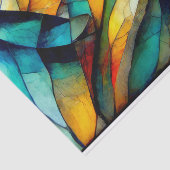 ステンカラフルドグラスモザイク抽象化 薄葉紙 (詳細)