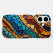 ステンカラフルドグラスモザイク抽象化 Case-Mate iPhoneケース (裏面 (横))