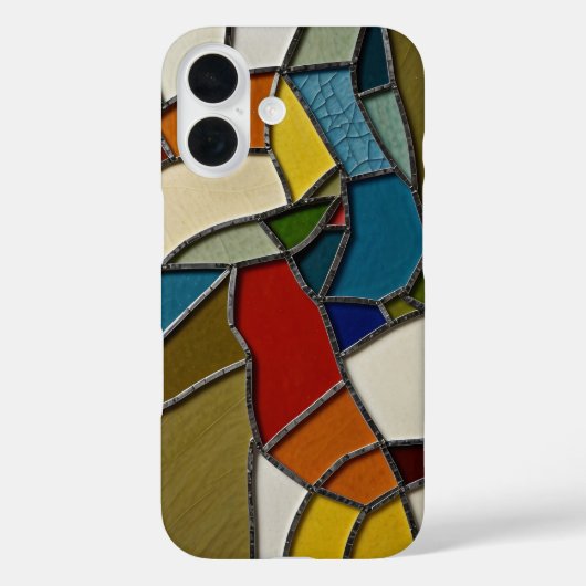 ステンカラフルドグラスモザイク抽象化 Case-Mate iPhoneケース (裏面)