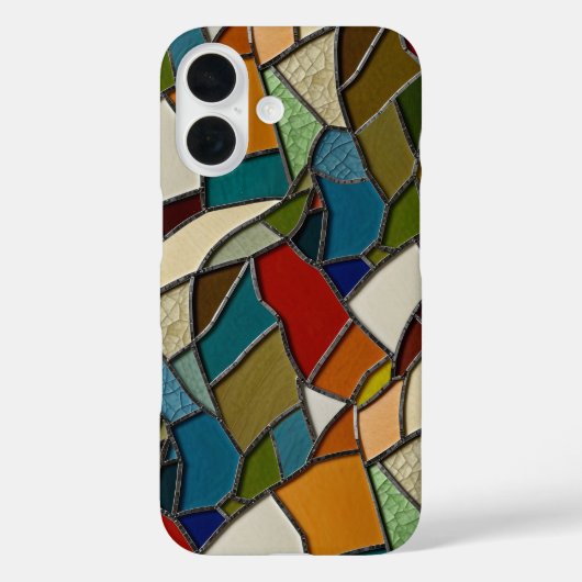ステンカラフルドグラスモザイク抽象化 Case-Mate iPhoneケース (裏面)