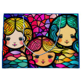 ステンカラフルドグラス人魚 ラージペーパーバッグ (正面)