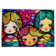 ステンカラフルドグラス人魚