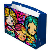 ステンカラフルドグラス人魚 ラージペーパーバッグ (裏面アングル)