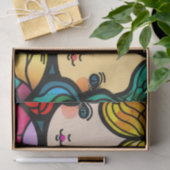 ステンカラフルドグラス人魚 薄葉紙 (ギフト)