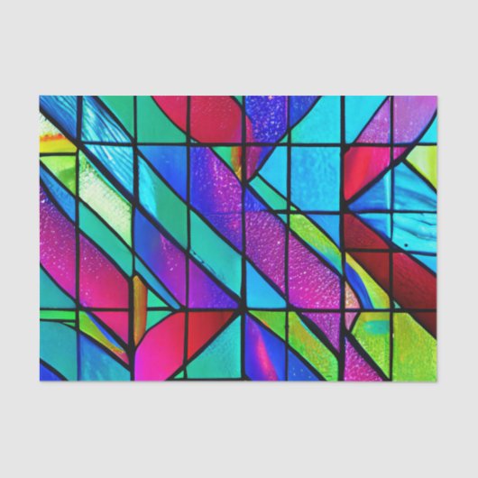 ステンカラフルドグラス効果の切り離し 薄葉紙 (正面)