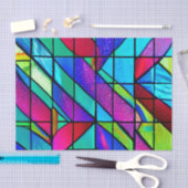 ステンカラフルドグラス効果の切り離し 薄葉紙 (クラフト)