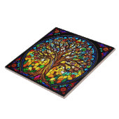 ステンカラフルドグラス大木インスパイア質 タイル (側面)