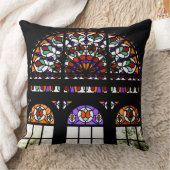 ステンカラフルドグラス窓 クッション (ブランケット)