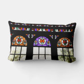 ステンカラフルドグラス窓 ランバークッション (裏面)