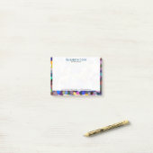 ステンカラフルドフェイクグラスの外観2 ポストイット (デスク上)