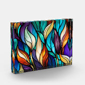 ステンカラフルド離れ・グラスの表情の フォトブロック (左)