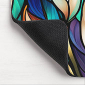 ステンカラフルド離れ・グラスの表情の マウスパッド (コーナー)