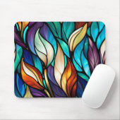 ステンカラフルド離れ・グラスの表情の マウスパッド (マウス)