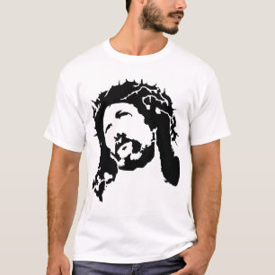 ステンシルイエス・キリストのワイシャツ Tシャツ