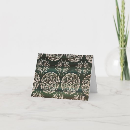 ステンシルデザインノテカード ノートカード (正面)