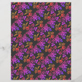 ステンシルドバラ抽象芸術カラースクラップブック紙 (裏面)