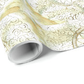 ステンシルドリーデザインギフトラップ ラッピングペーパー (ロールコーナー)