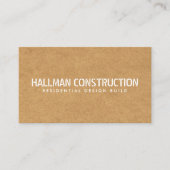 ステンシルパーティクルボード建築ビルダ 名刺 (正面)
