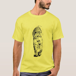 ステンシルヒョウ Tシャツ