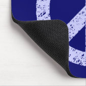 ステンシルピース – パウダーブルー深い海軍 マウスパッド (コーナー)