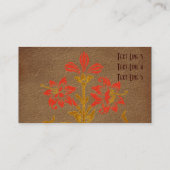 ステンシルフラワーズアート名刺 名刺 (裏面)