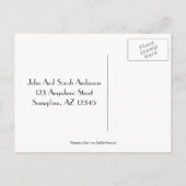 ステンシルフラワー新しいアドレス移動 案内ポストカード (裏面)