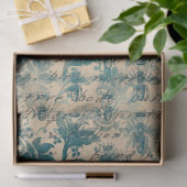 ステンシルフラワー、ビー書チとタン・デクページ 薄葉紙 (ギフト)