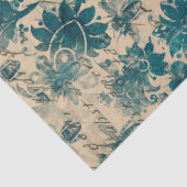 ステンシルフラワー、ビー書チとタン・デクページ 薄葉紙 (詳細)