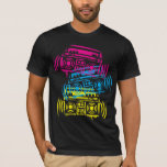 ステンシルボックス Tシャツ<br><div class="desc">これらのステンシルグラフティアイコンは、非常に前方と後方の組み合わせのための明るい80の色でファッションである。</div>