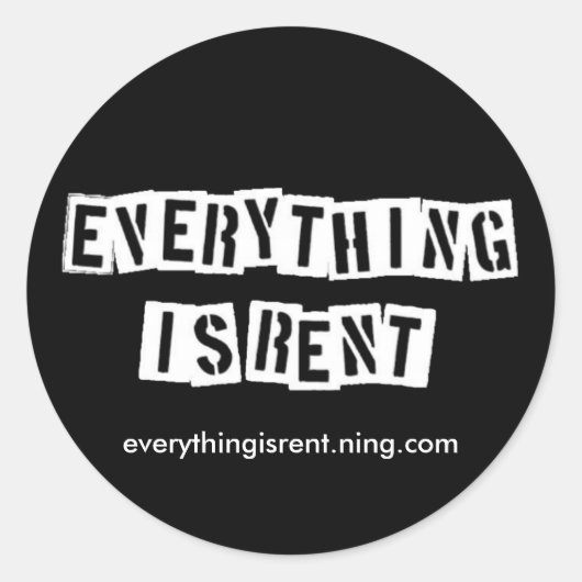 ステンシルレターのシール ラウンドシール (正面)