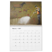 ステンシル芸術ロンドン カレンダー (2月 2027)