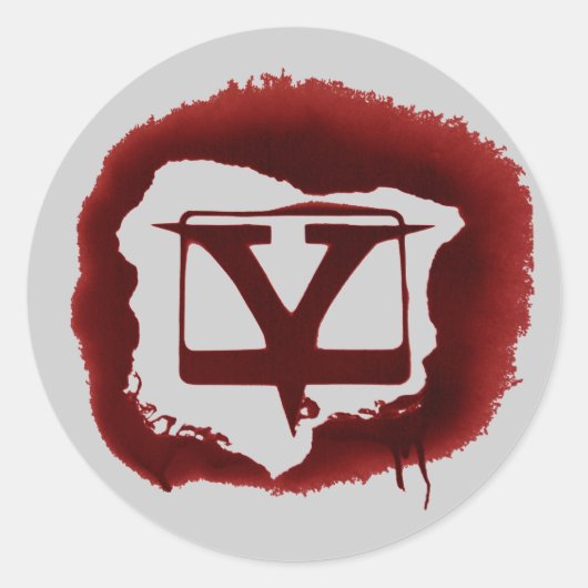 ステンシルV管 ラウンドシール (正面)