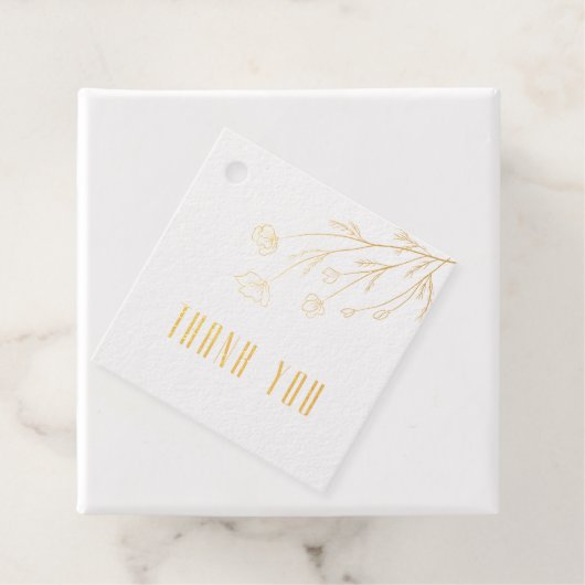 ステンシ魅力的エレガントフローラスクリプト箔 フェイバータグ (箱)