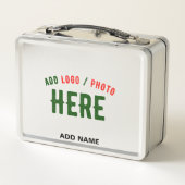 ステンスタイリッシュスモダンレカスタムン検証済みブランド メタルランチボックス (裏面)