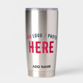 ステンスタイリッシュモダンレス鋼検証済みブランド 保温保冷タンブラー (背面)