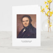 ステンダール「愛の誕生」引用文グリーティングカード カード (黄色い花)