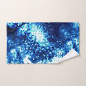 ステンドの派手な青色は曇りガラスのように見える バスタオルセット (ハンドタオル)