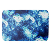 ステンドの派手な青色は曇りガラスのように見える バスマット (正面)
